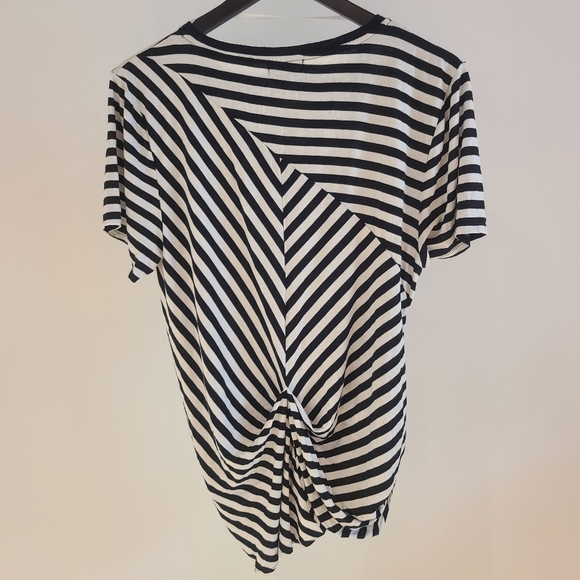 Kenneth Cole Women's Striped T-Shirt - Picture 4 of 4